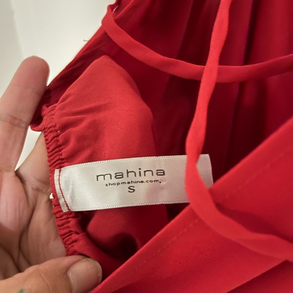Mahina Red Strapless Dress Size - Small - Picture 3 of 5